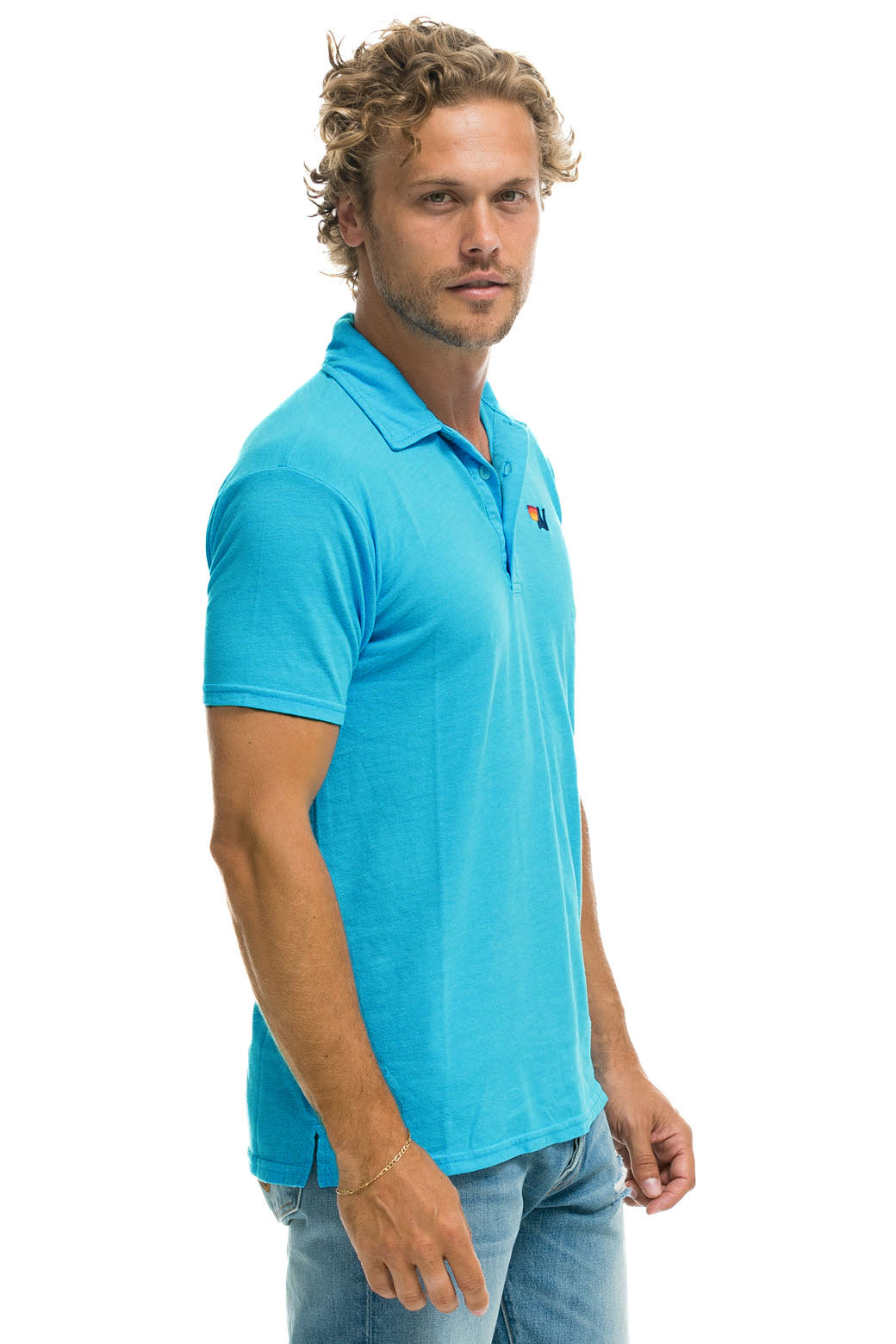 AVIATOR NATION POLO - NEON BLUE - Image 2