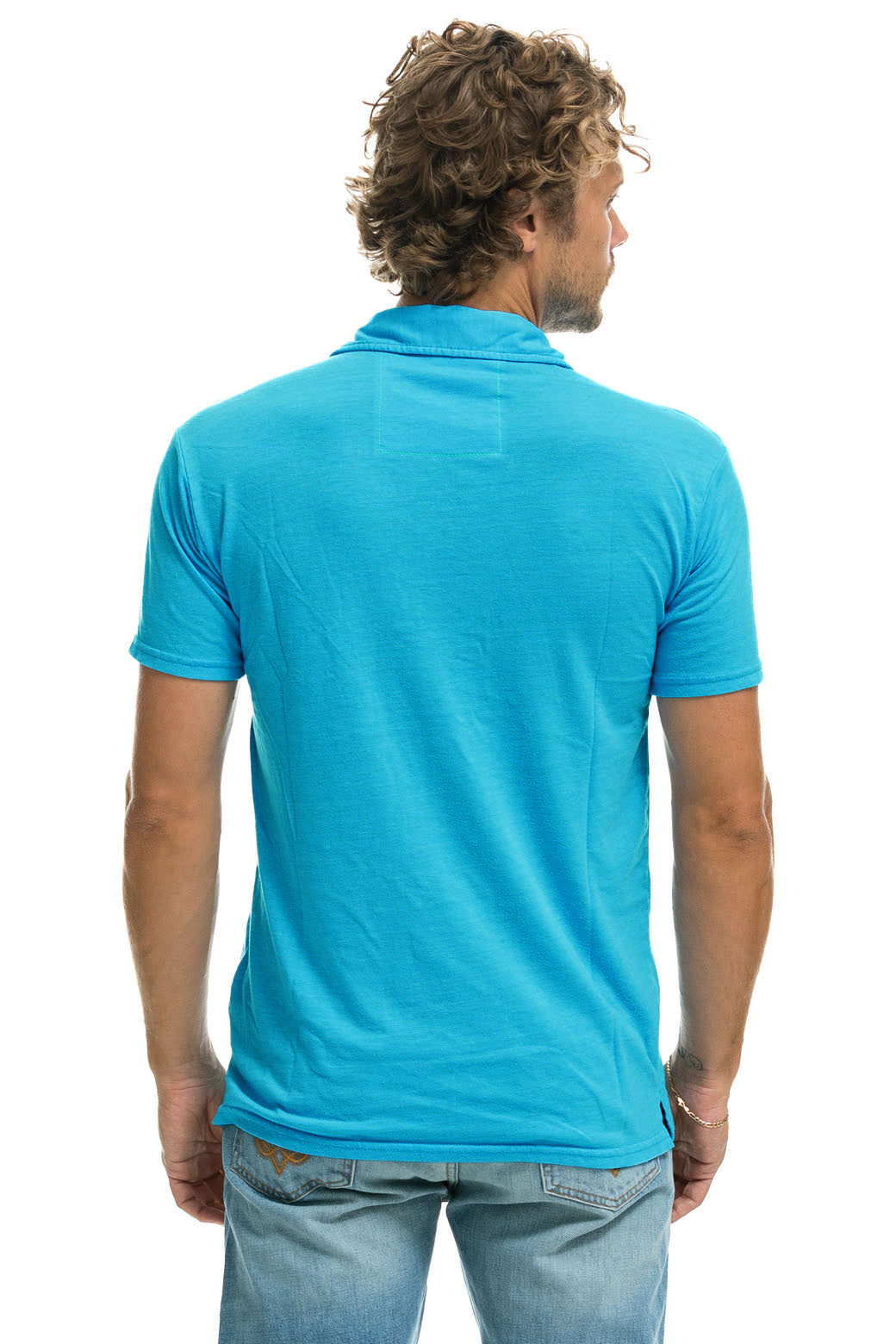 AVIATOR NATION POLO - NEON BLUE - Image 3