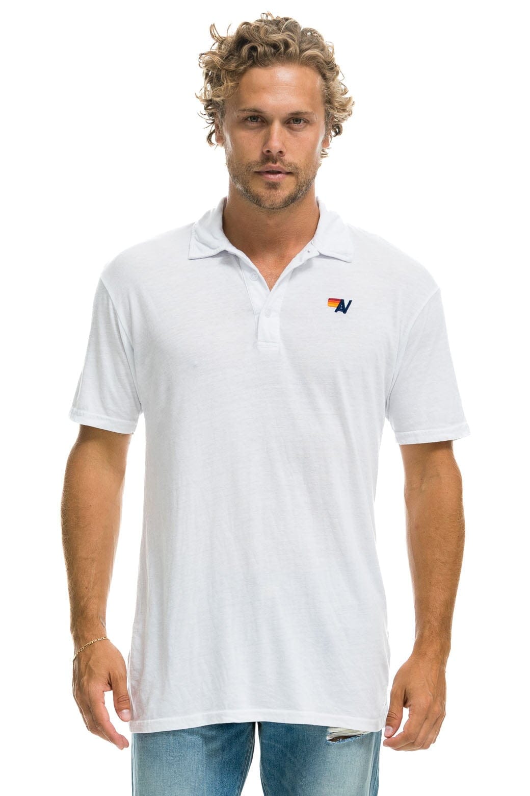 AVIATOR NATION POLO - WHITE - Image 2