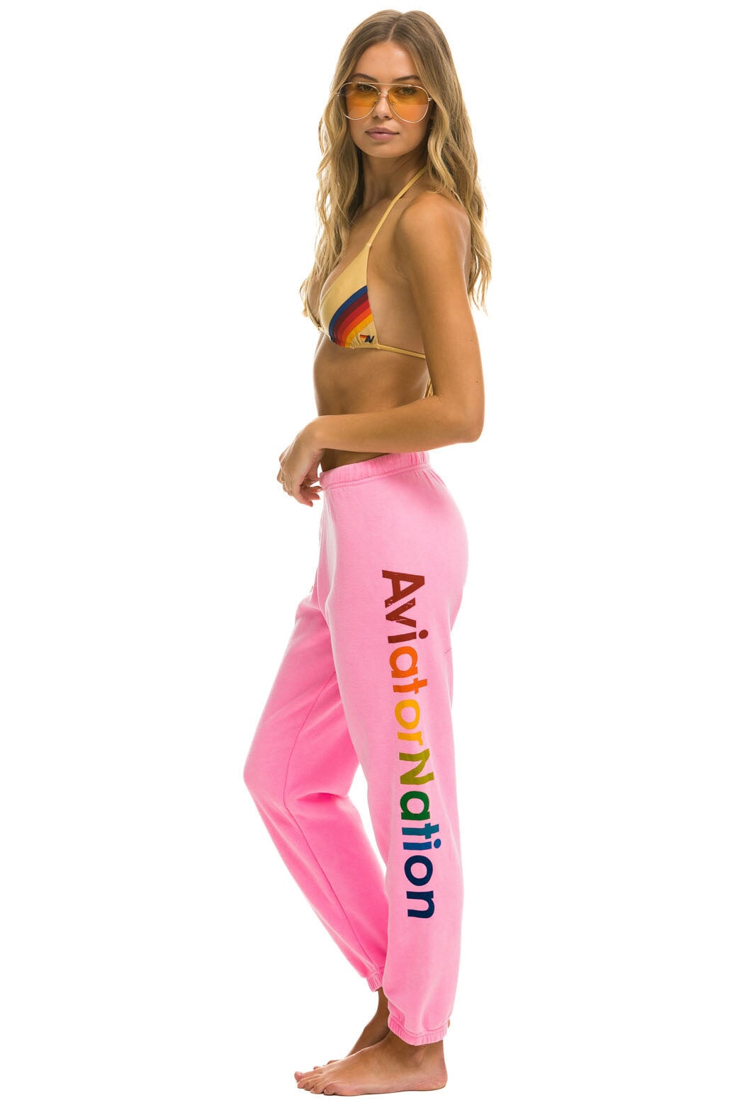 AVIATOR NATION VAIL SWEATPANT - NEON PINK - Image 2