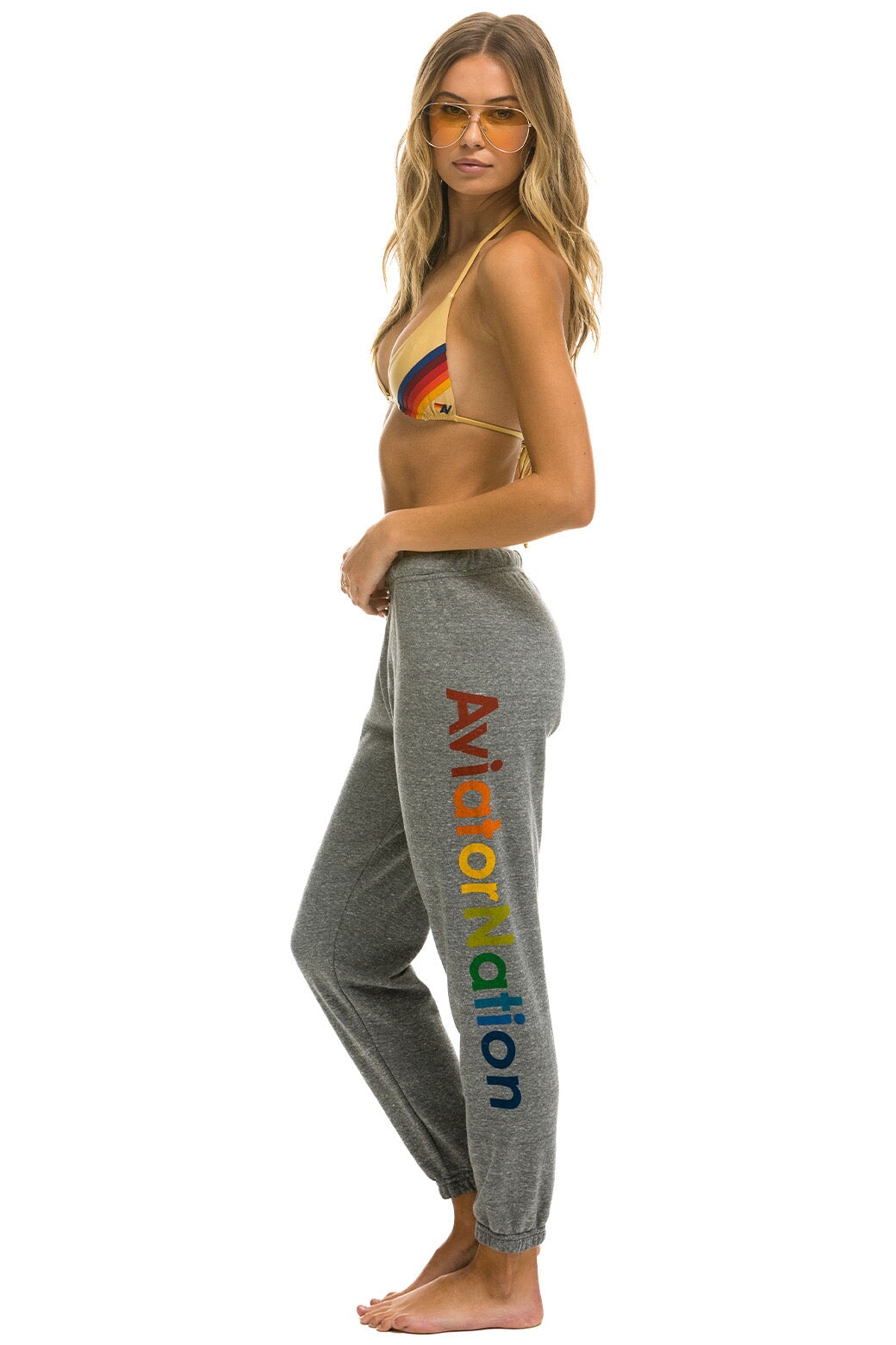 AVIATOR NATION VAIL SWEATPANTS - HEATHER GREY - Image 2