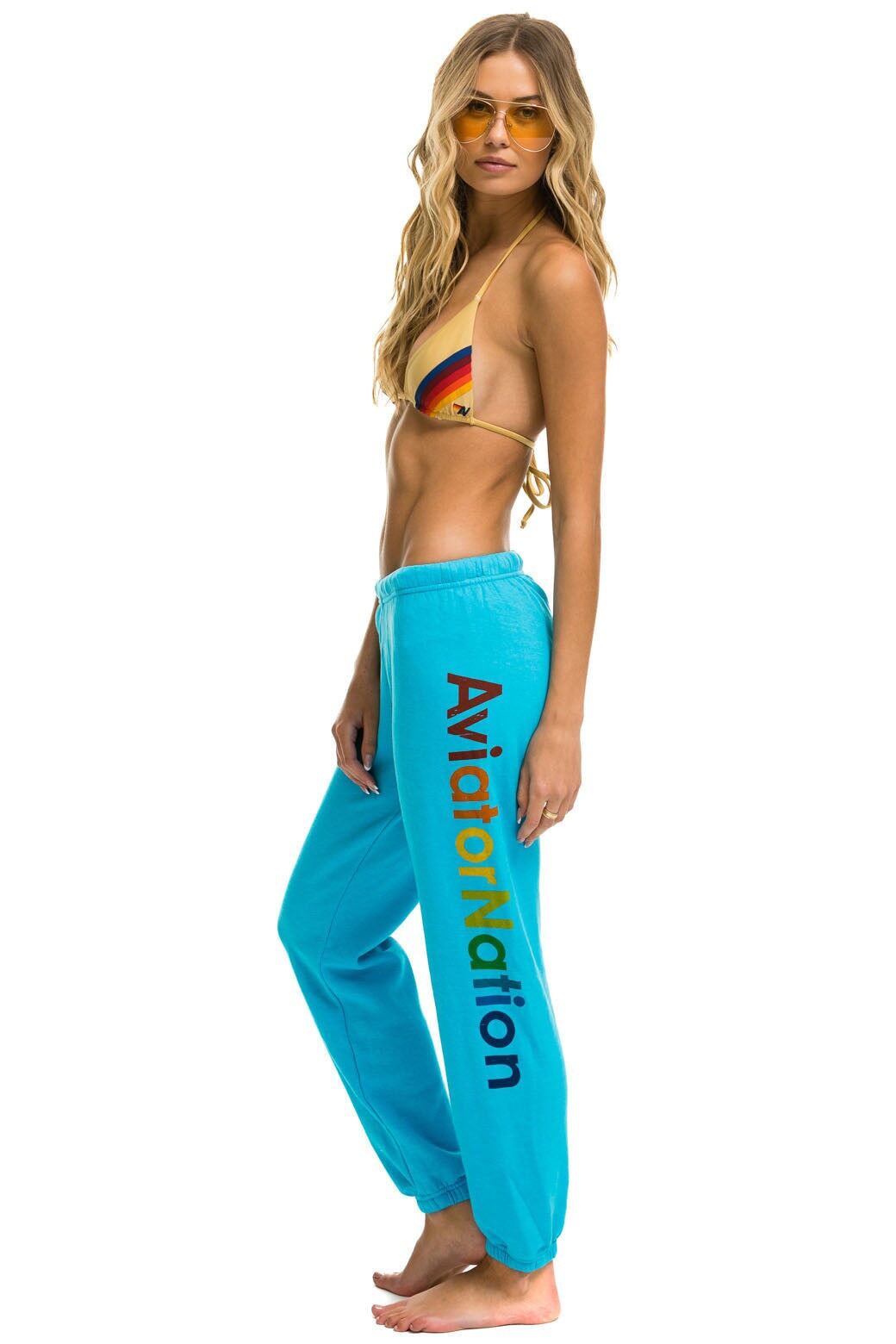 AVIATOR NATION VAIL SWEATPANTS - NEON BLUE - Image 2