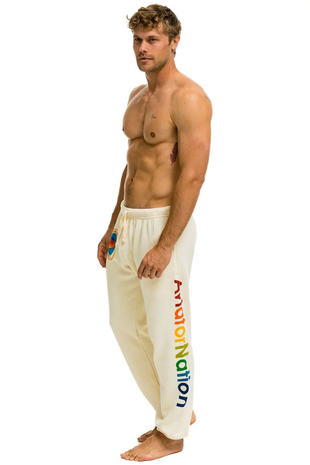 AVIATOR NATION VAIL SWEATPANTS - VINTAGE WHITE - Image 2