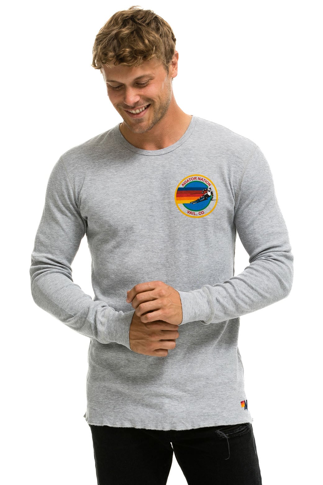 AVIATOR NATION VAIL THERMAL - HEATHER GREY - Image 3