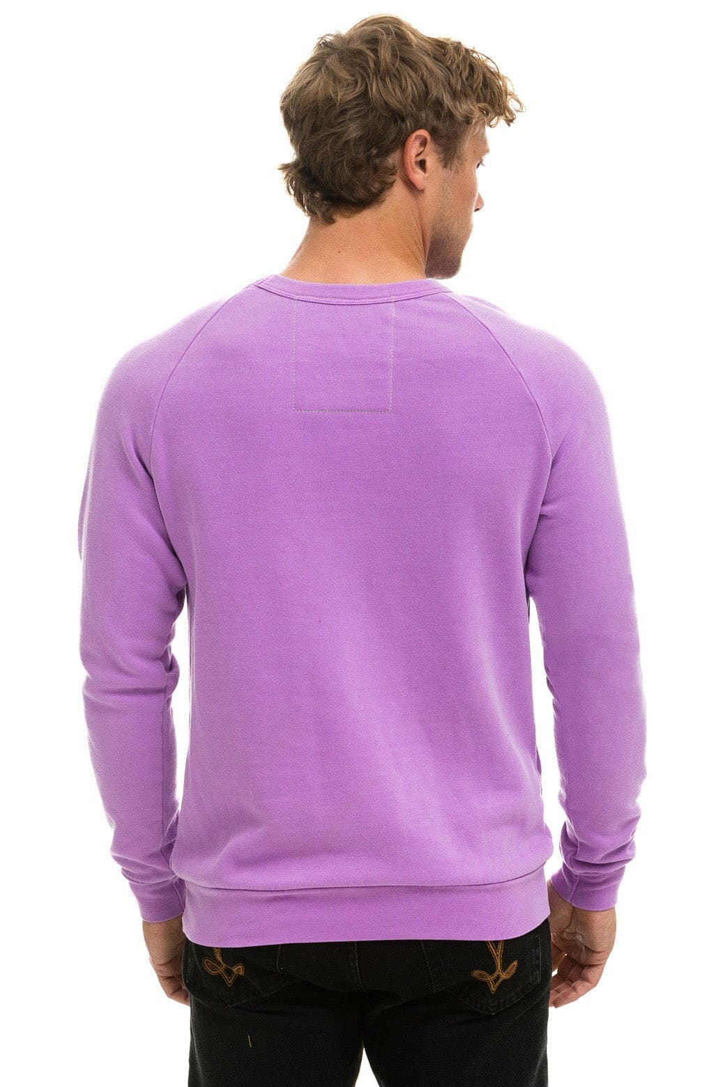 BOLT CREW SWEATSHIRT - NEON PURPLE // NEON PINK - Image 4