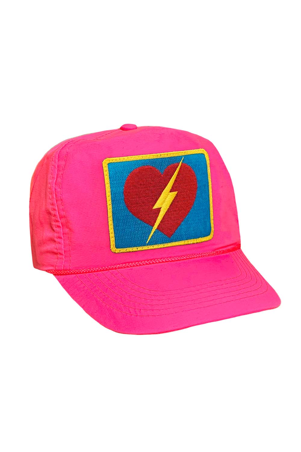 BOLT HEART VINTAGE NYLON TRUCKER HAT - Image 4