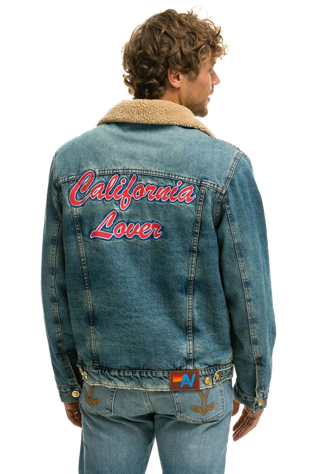 CALI LOVER RANCH SHERPA DENIM JACKET - VINTAGE - Image 2