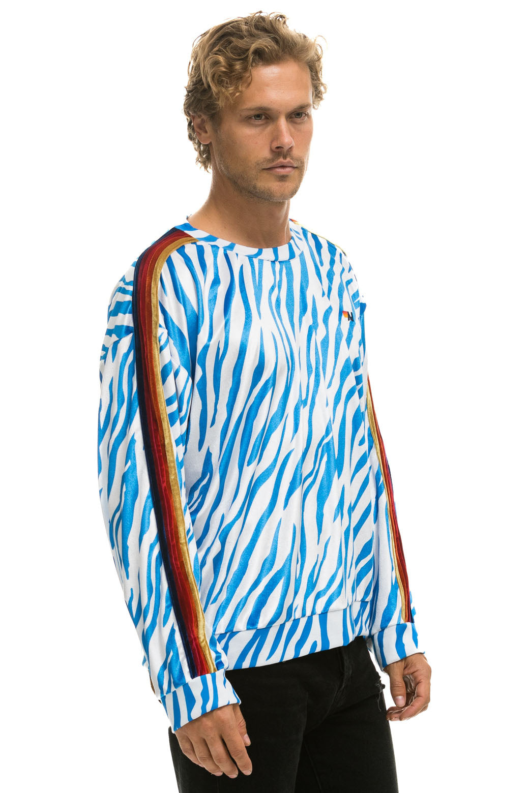CLASSIC VELVET RELAXED SWEATSHIRT - BLUE TIGER - Image 6
