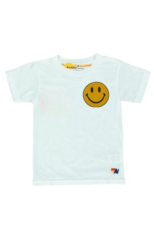 KID'S SMILEY 2 TEE - WHITE