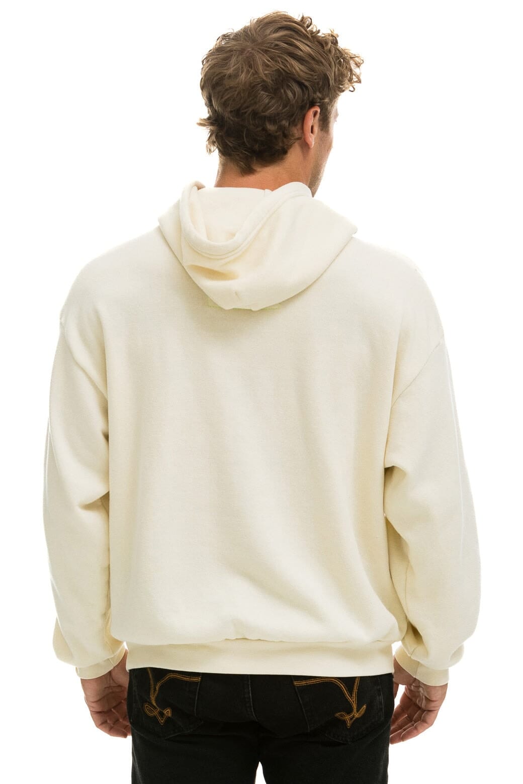 LOGO PULLOVER RELAXED HOODIE - VINTAGE WHITE - Image 8