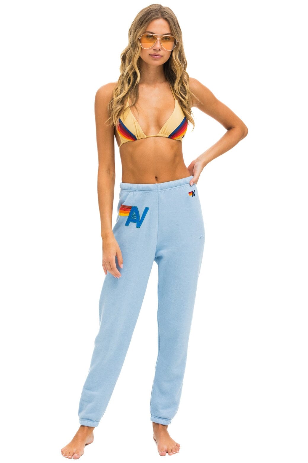 LOGO STITCH SWEATPANTS - ICE - Image 2
