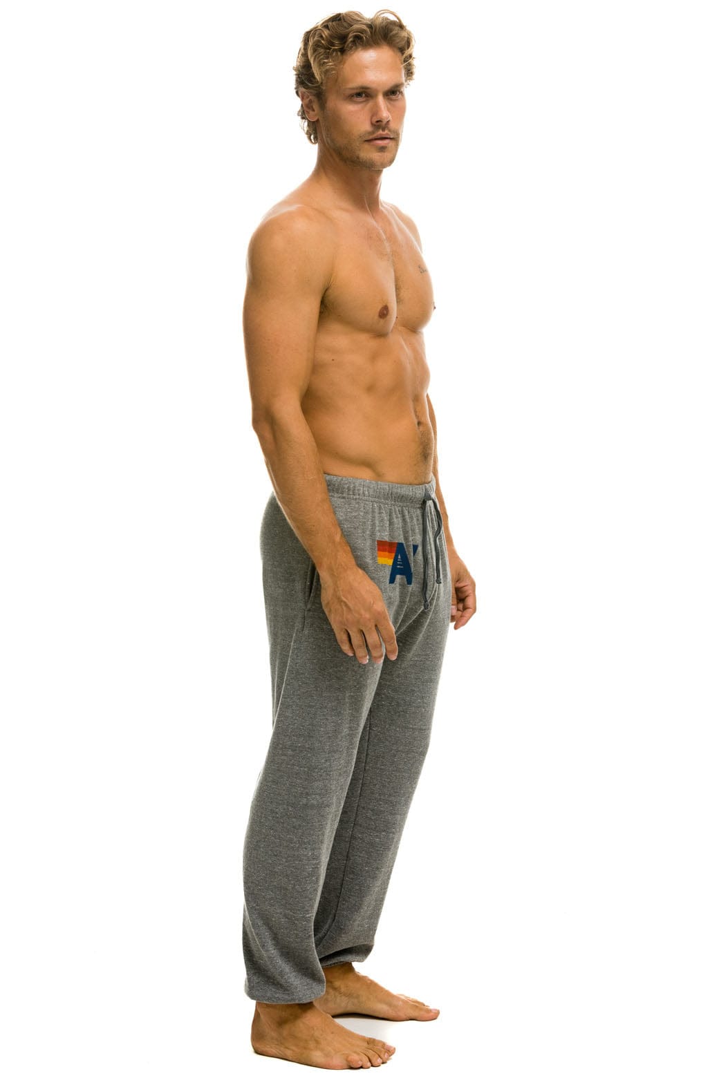 LOGO SWEATPANTS - HEATHER GREY - Image 2
