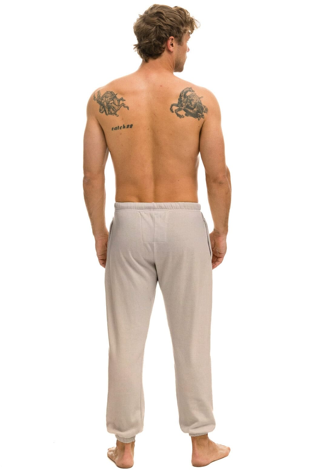 LOGO SWEATPANTS - SAND - Image 2
