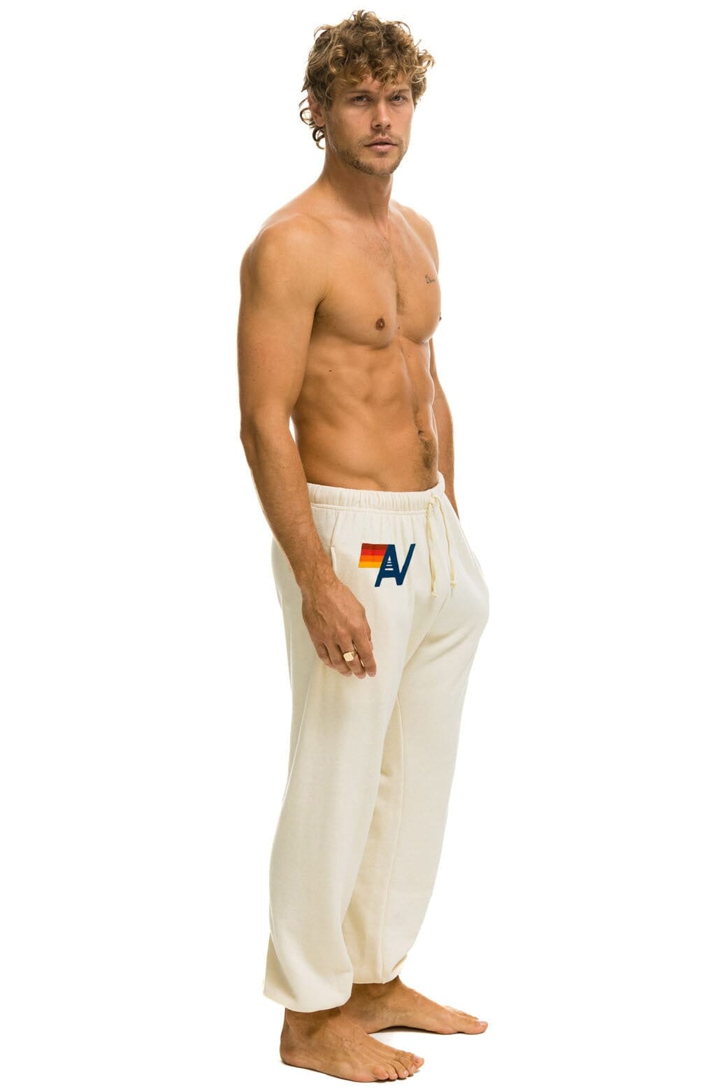 LOGO SWEATPANTS - VINTAGE WHITE - Image 2