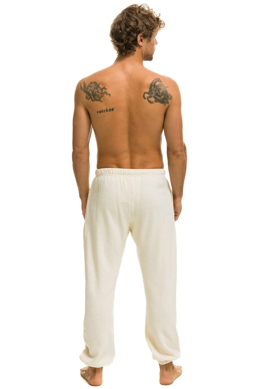 LOGO SWEATPANTS - VINTAGE WHITE - Image 3