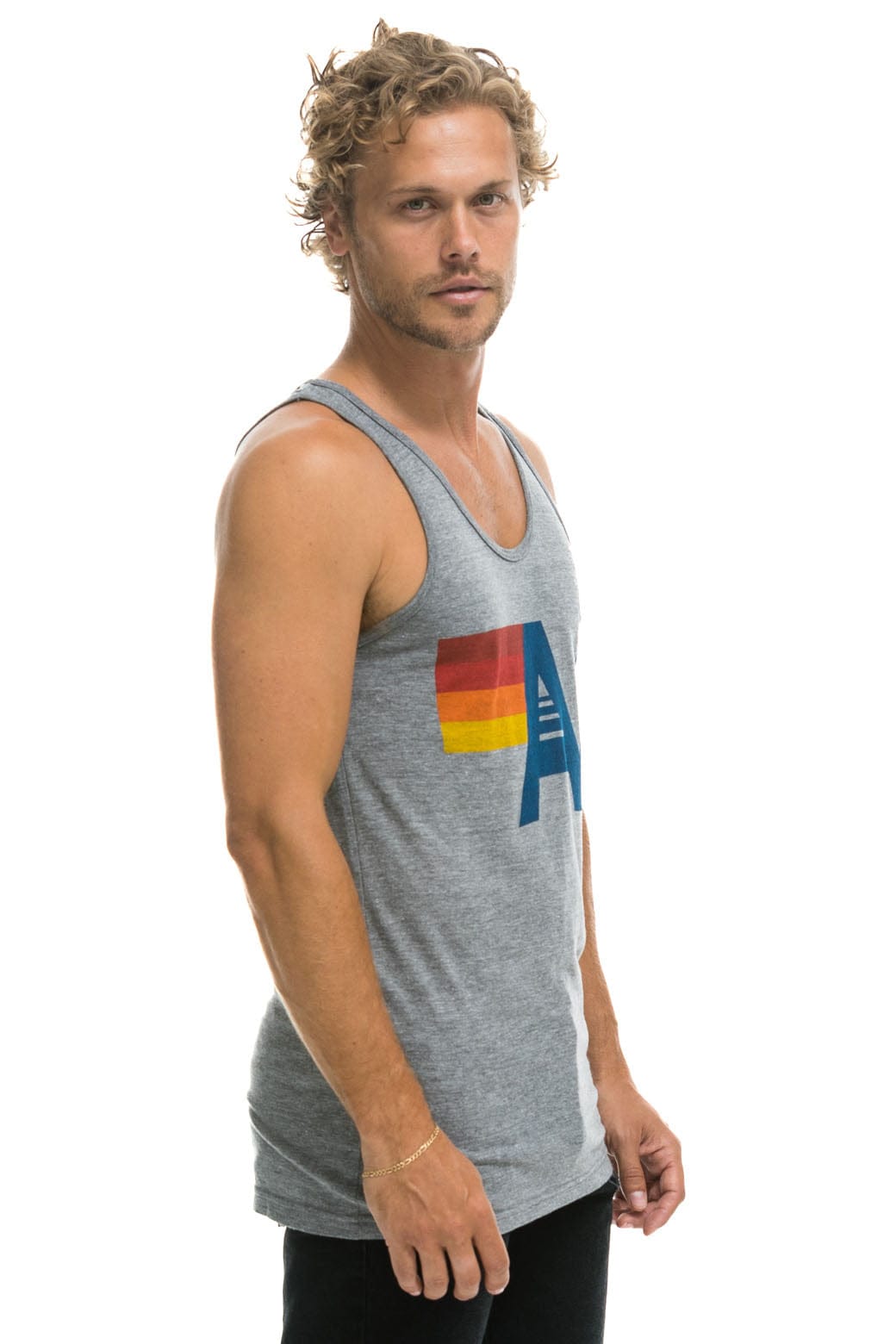MEN'S LOGO TANK - HEATHER GREY - Image 6