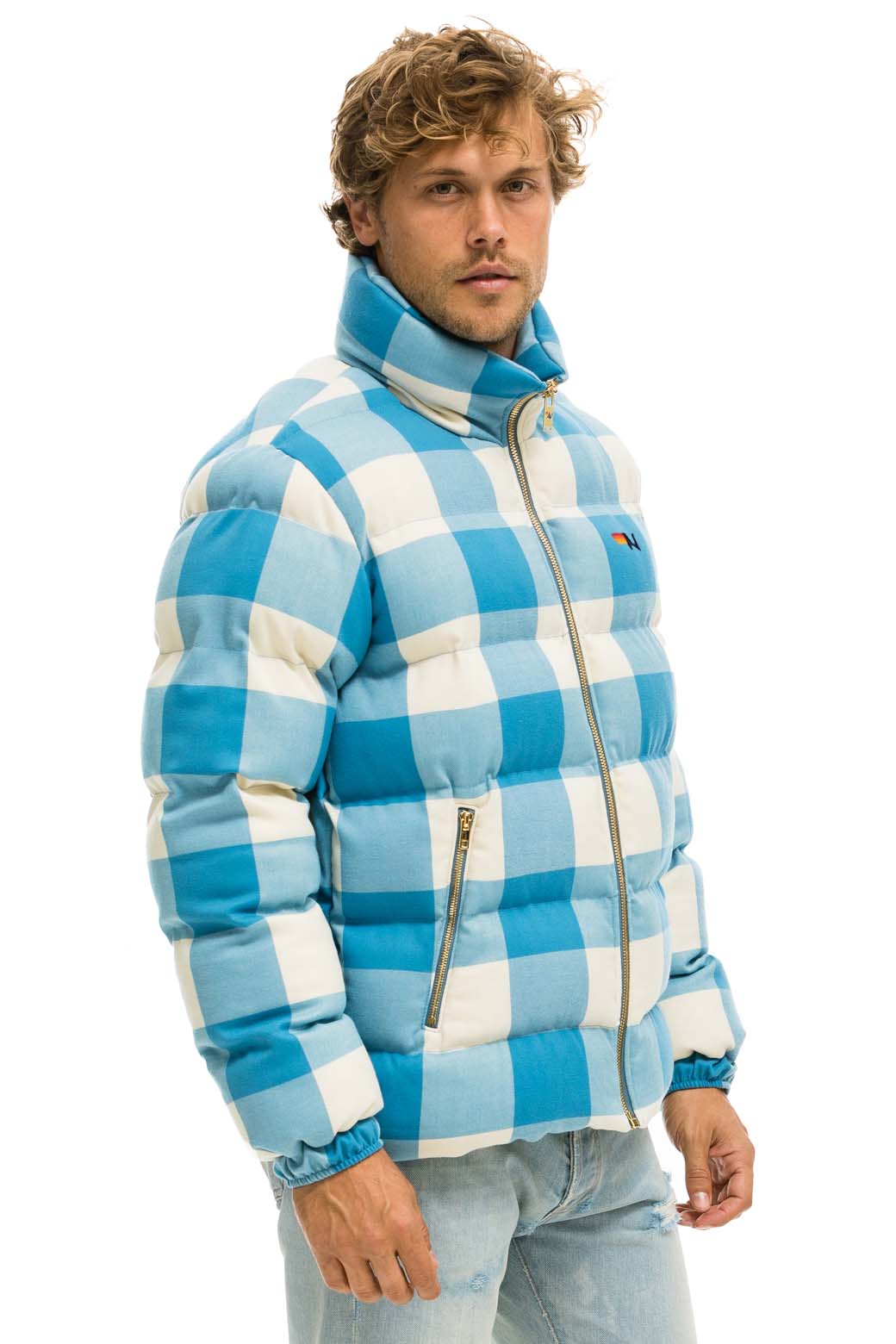UNISEX PLAID TRAVELER JACKET - SKY PLAID - Image 8