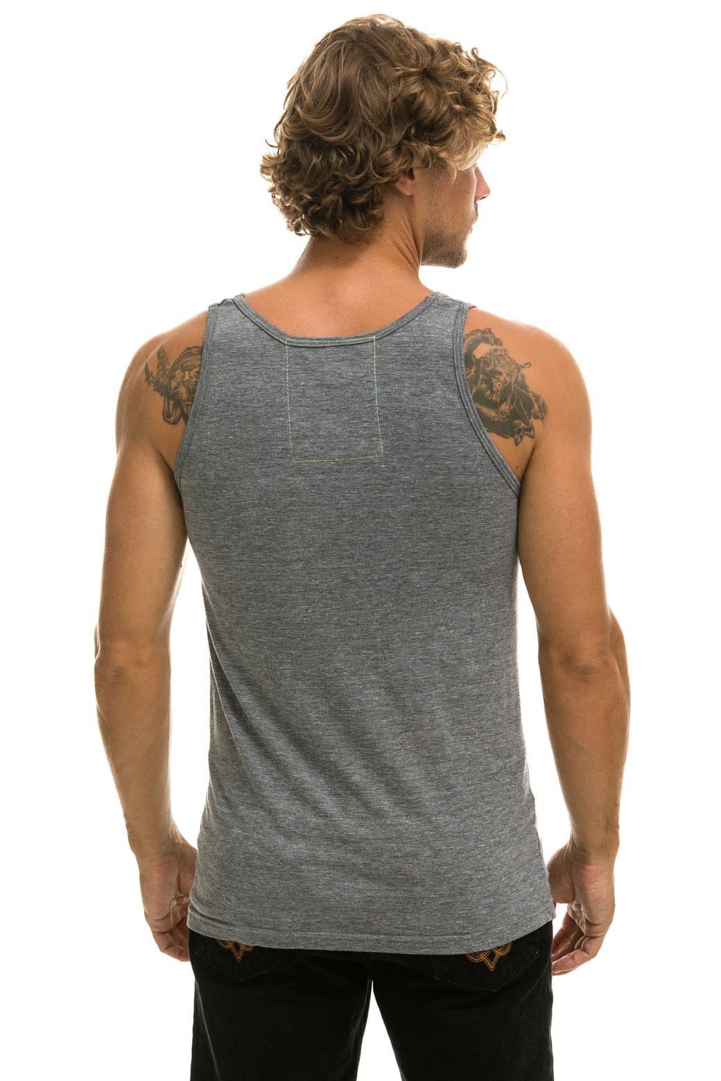 MEN'S ROCK AND ROLL TANK - HEATHER GREY - Image 3