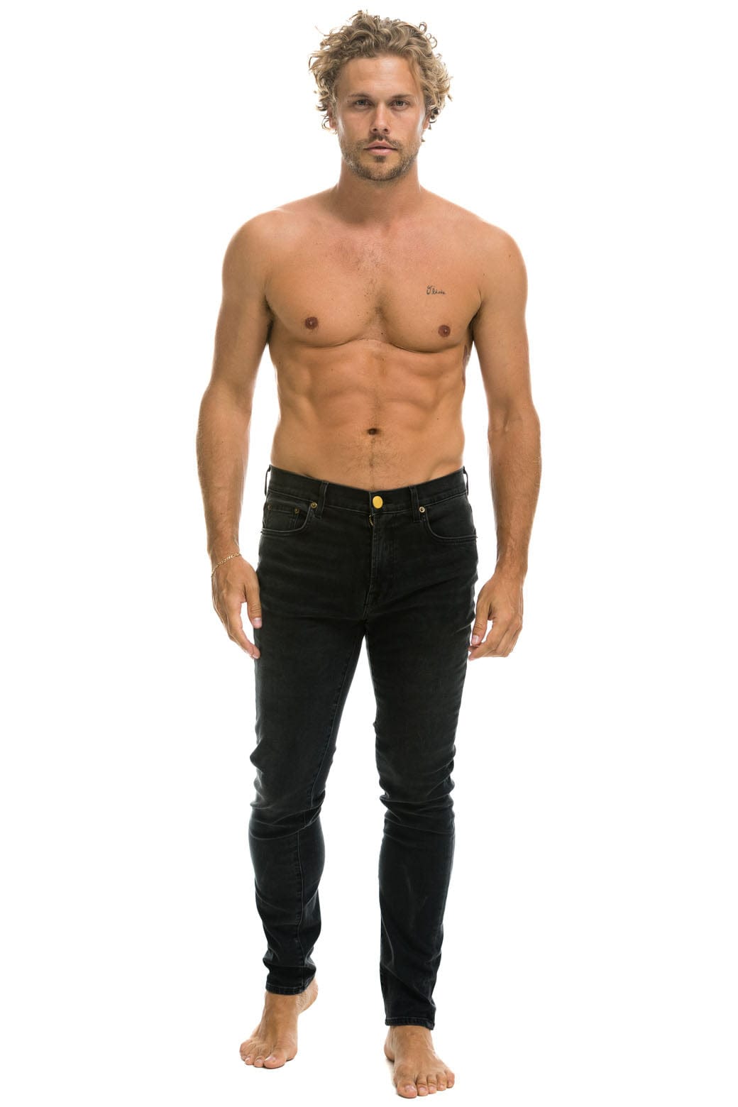 MEN'S SLIM FIT SURFER DENIM JEAN - VINTAGE BLACK - Image 2