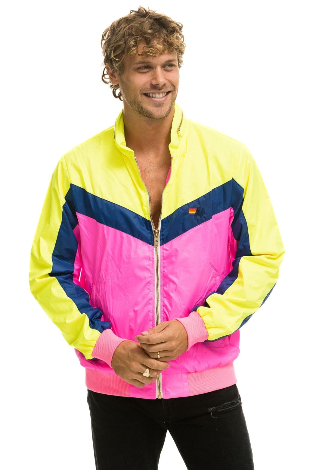 MEN'S WINDBREAKER JACKET - NEON PINK - Image 6