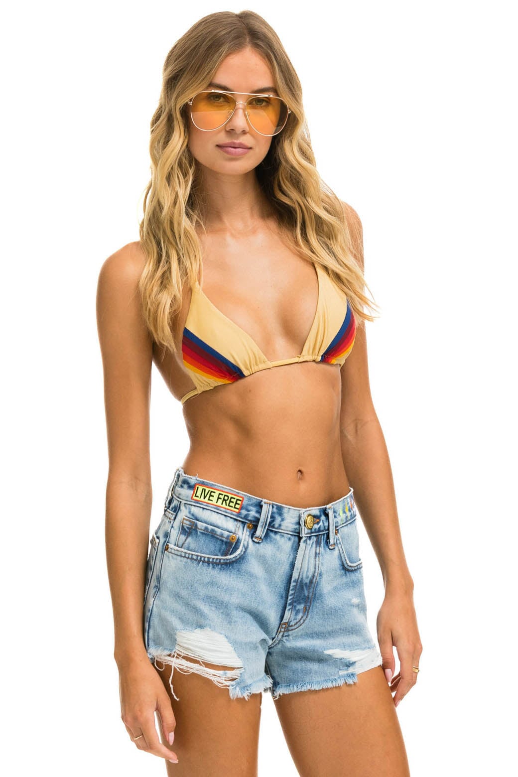 MID RISE BOYFRIEND CUTOFF JEAN SHORTS - SUPER LIGHT - Image 5