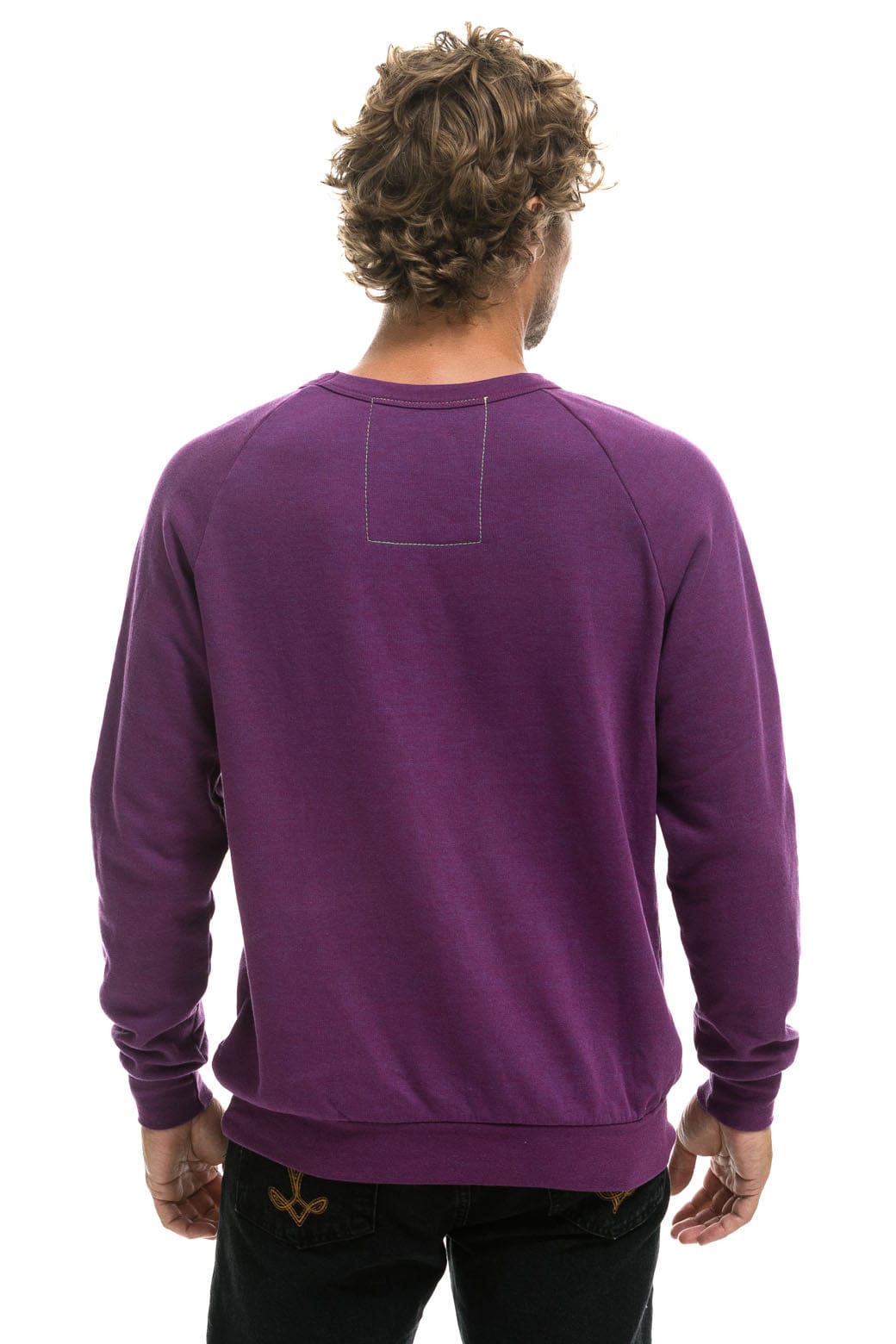 NEVER STOP CHASING RAINBOWS CREW SWEATSHIRT - PURPLE - Image 4