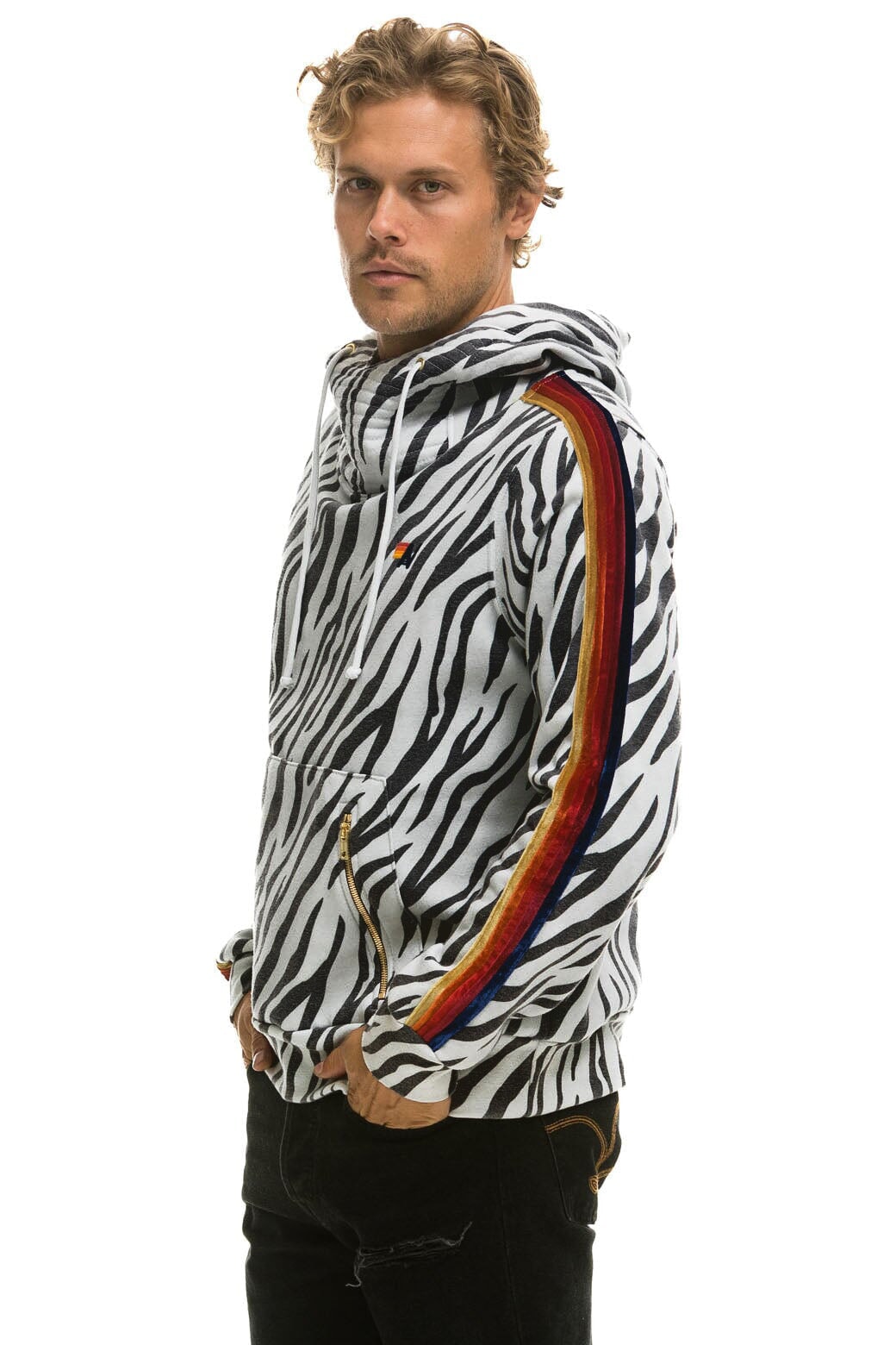 NINJA PULLOVER HOODIE - ZEBRA - Image 6