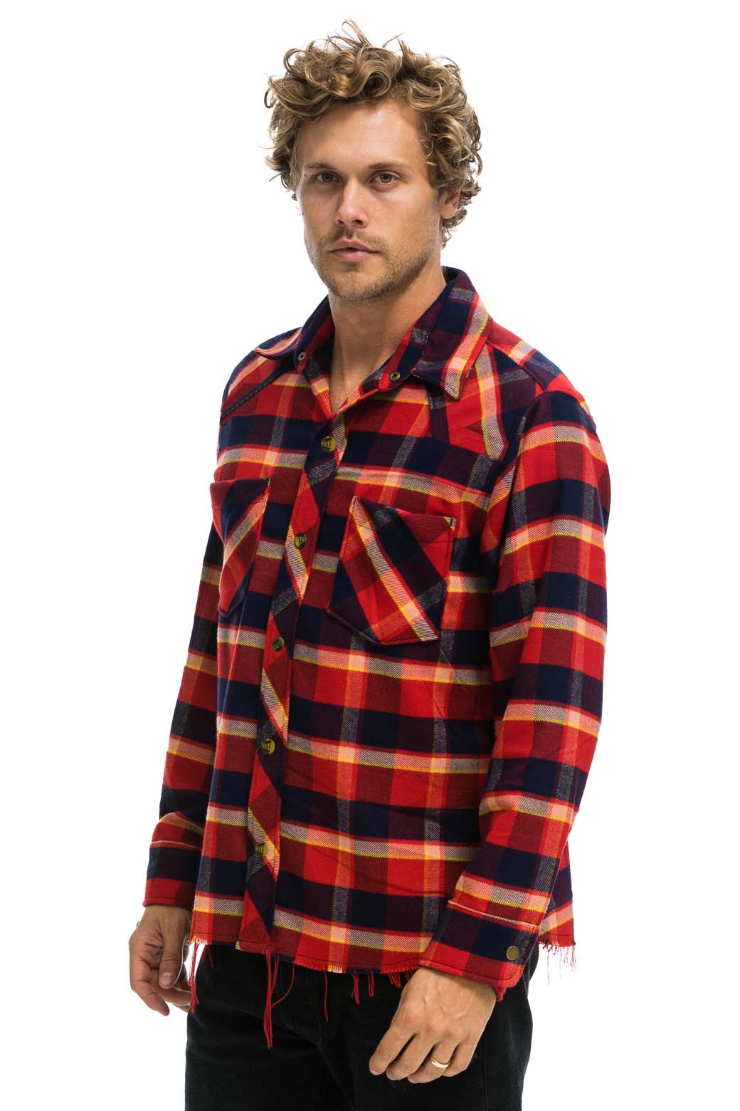 PLAID FLANNEL WESTERN SHIRT - RUGBY PLAID - Image 4