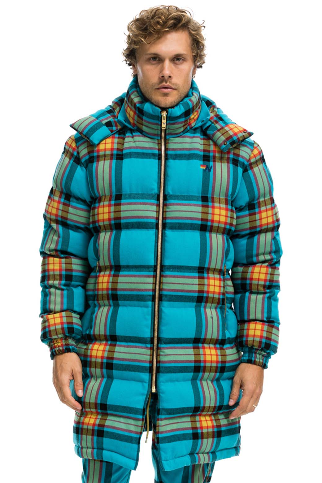 PLAID UNISEX LONG TREKKER JACKET - JACKSON PLAID - Image 4