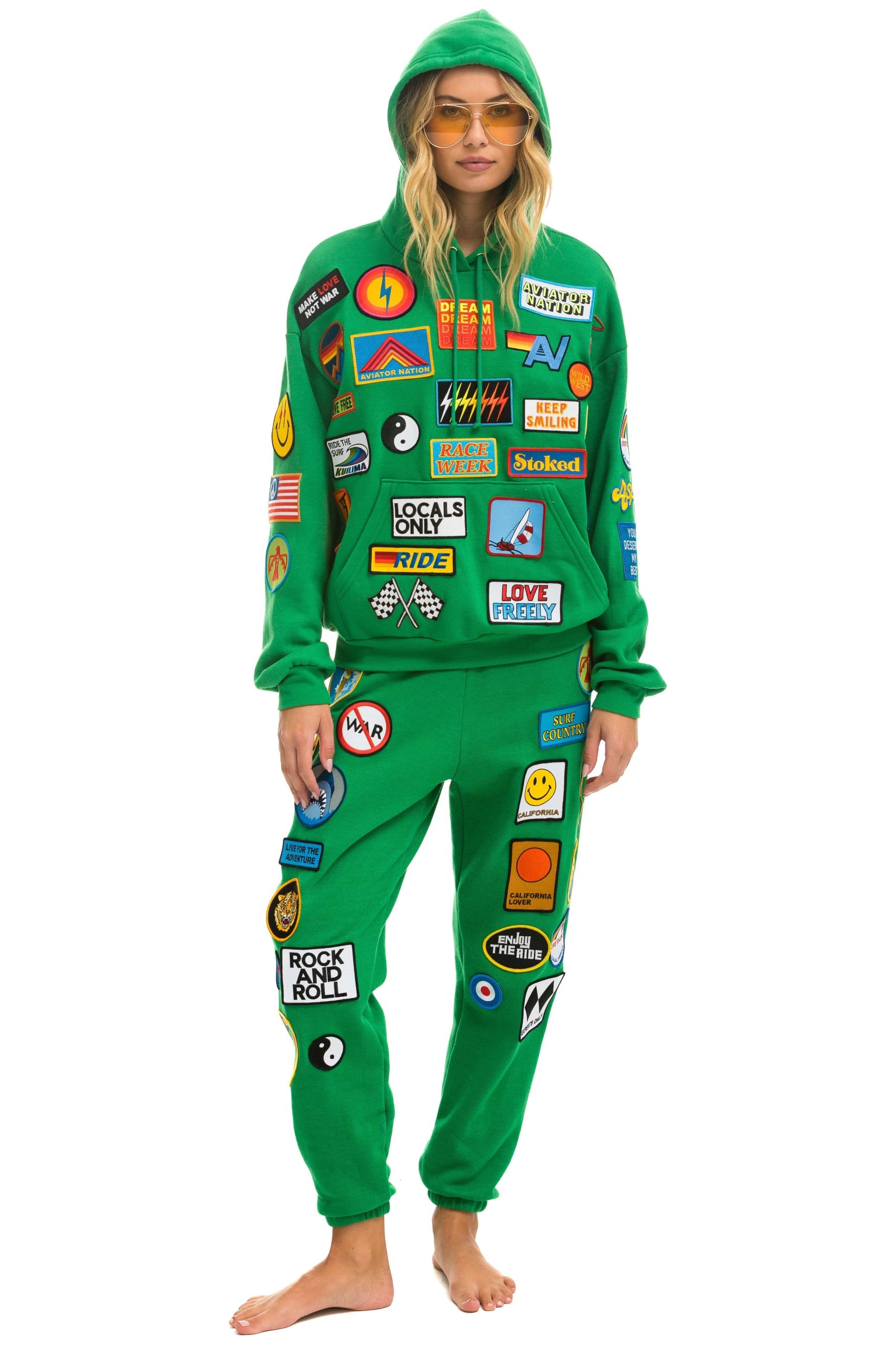 VINTAGE PATCH SWEATPANTS - KELLY GREEN - Image 6