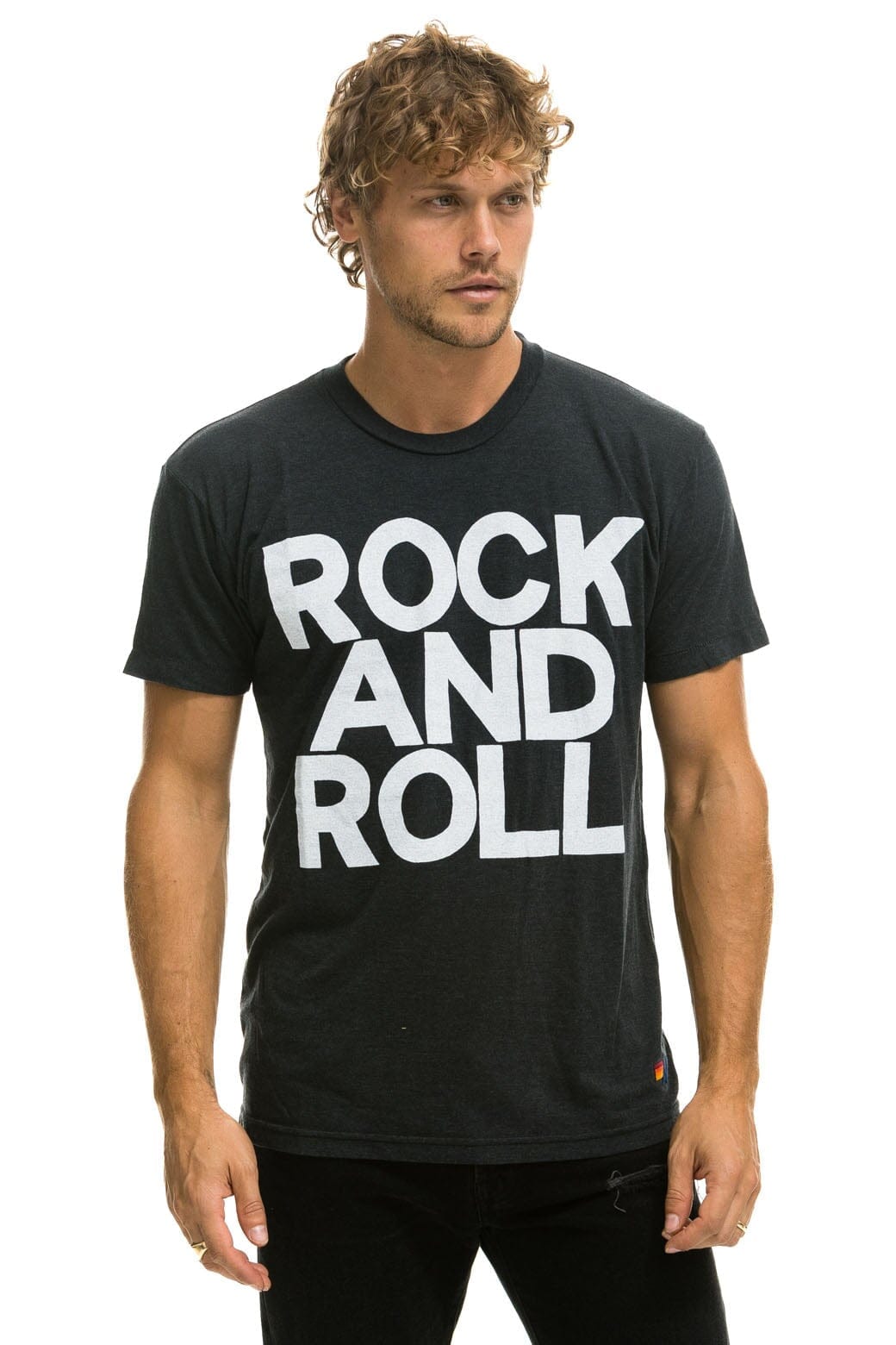 ROCK AND ROLL TEE - CHARCOAL - Image 3