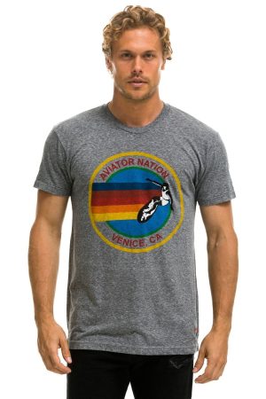 SIGNATURE TEE - HEATHER GREY
