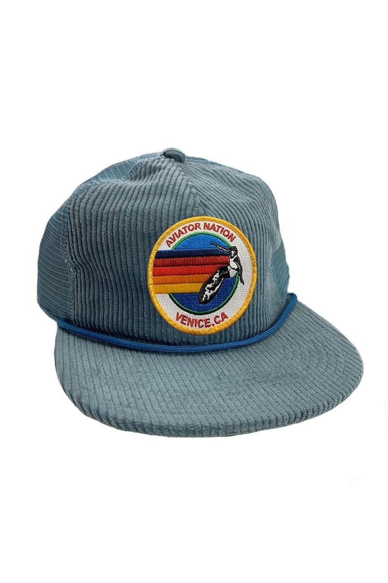 SIGNATURE VENICE - VINTAGE CORDUROY MESH TRUCKER HAT - Image 5