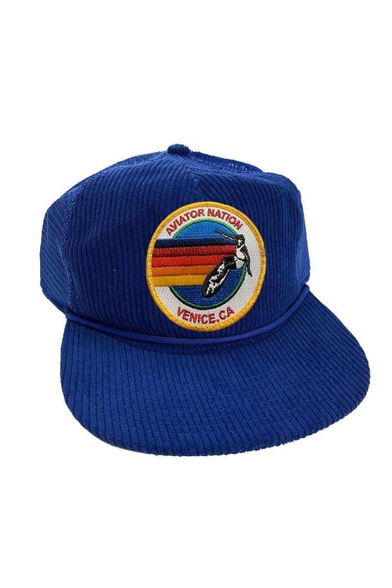 SIGNATURE VENICE - VINTAGE CORDUROY MESH TRUCKER HAT - Image 3