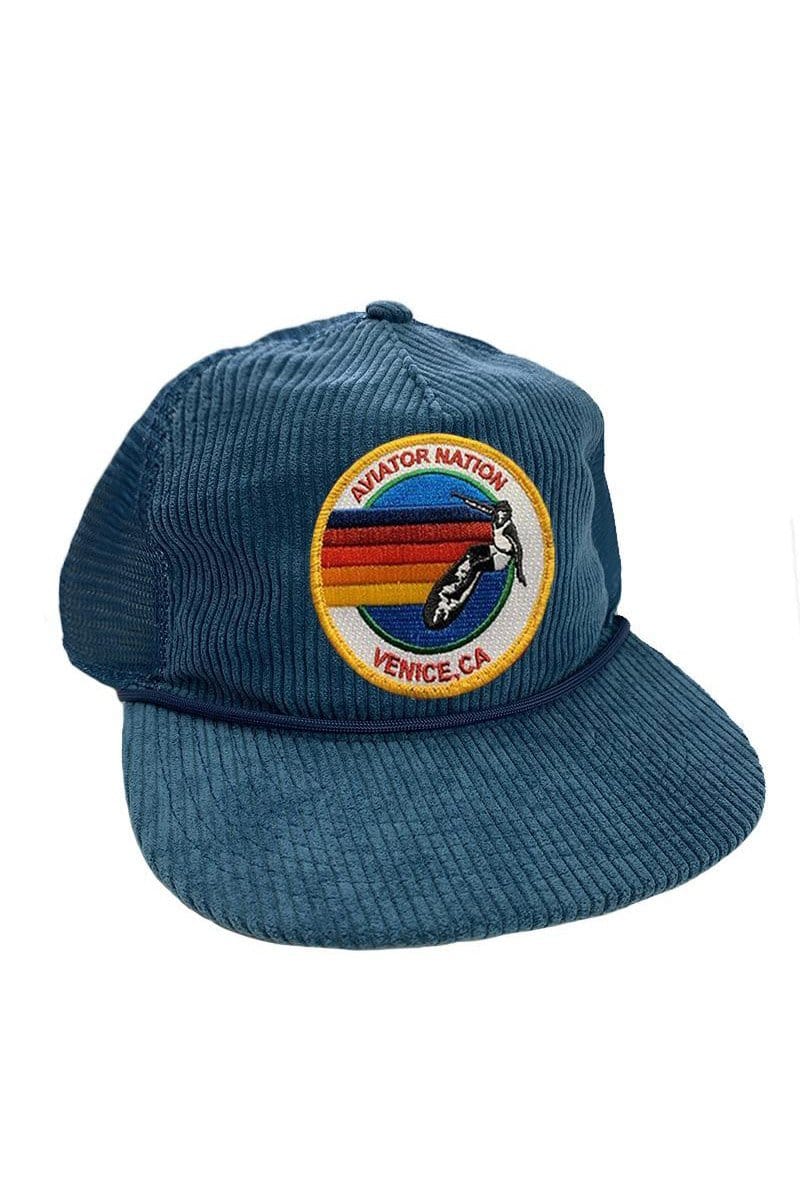SIGNATURE VENICE - VINTAGE CORDUROY MESH TRUCKER HAT - Image 2