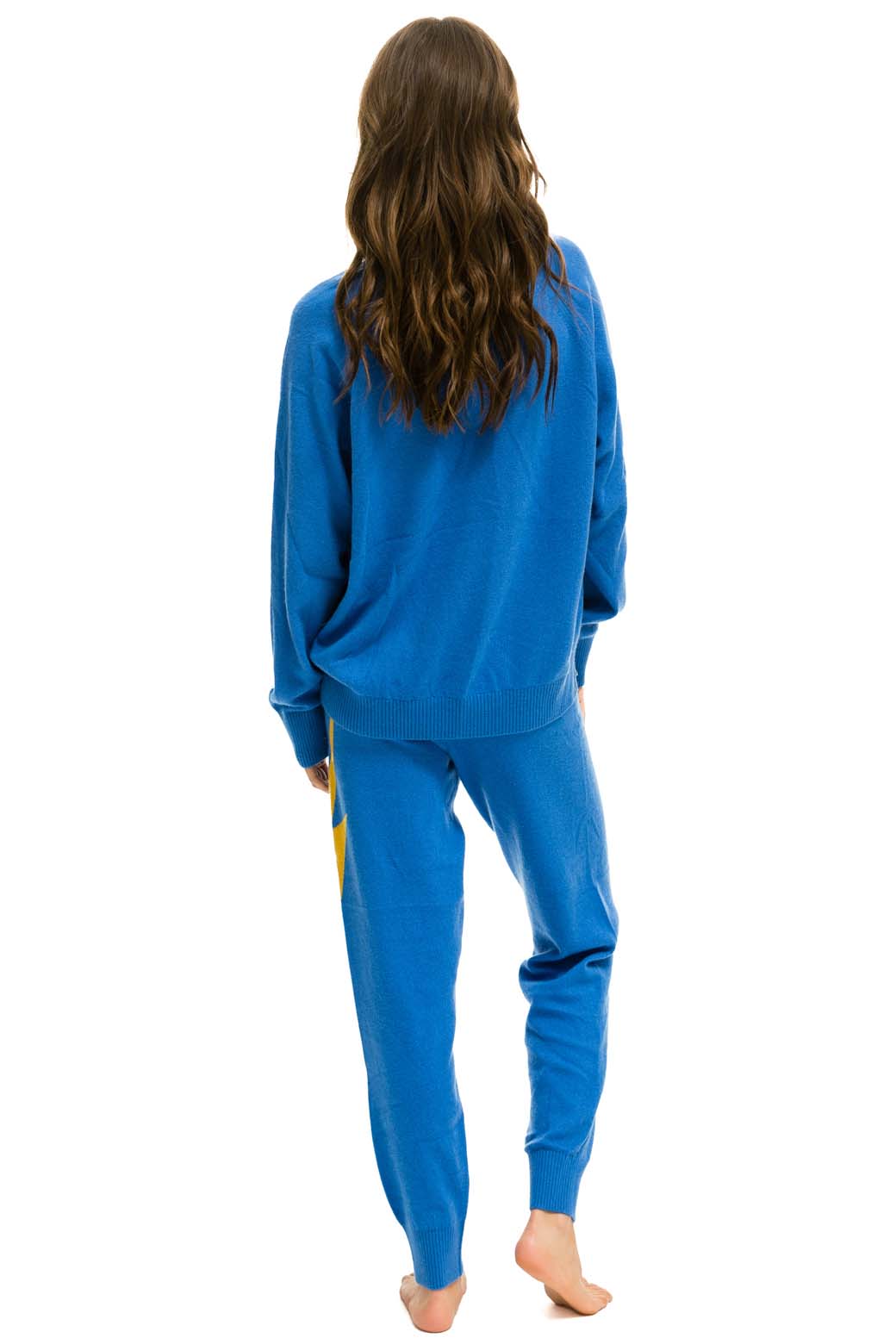 UNISEX BOLT CASHMERE LIGHT SWEATER - VINTAGE BLUE // BLUE BOLT - Image 9