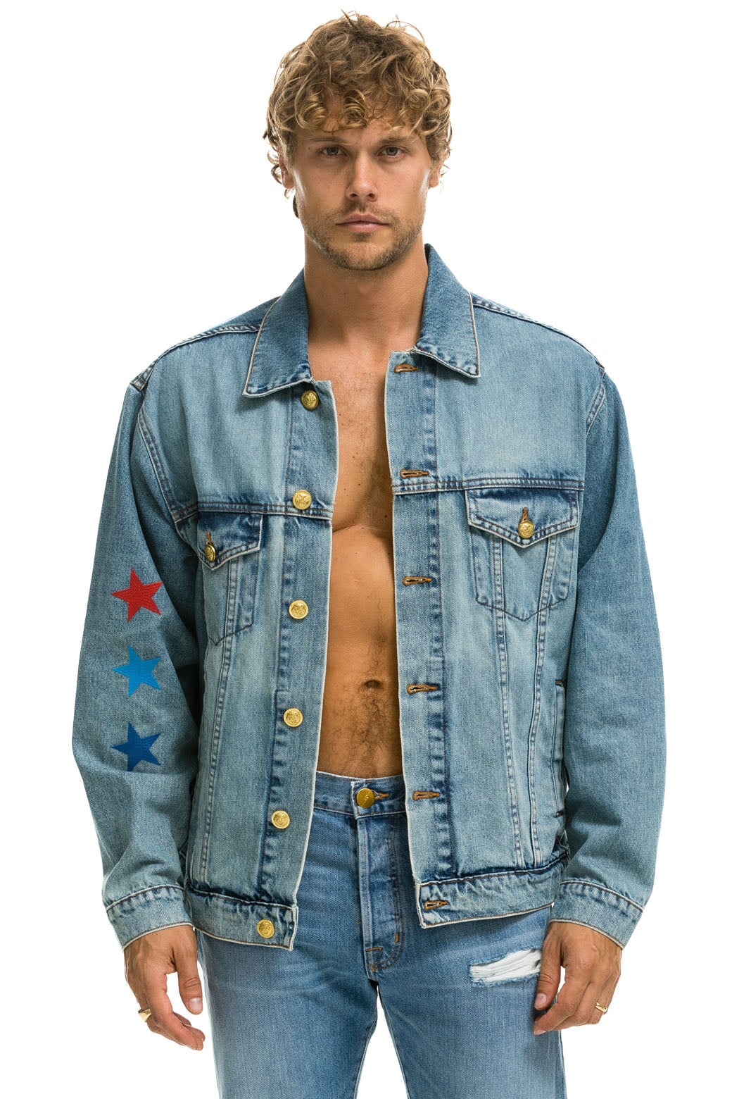 STOKED OVERSIZED CONCERT DENIM JACKET - VINTAGE - Image 3