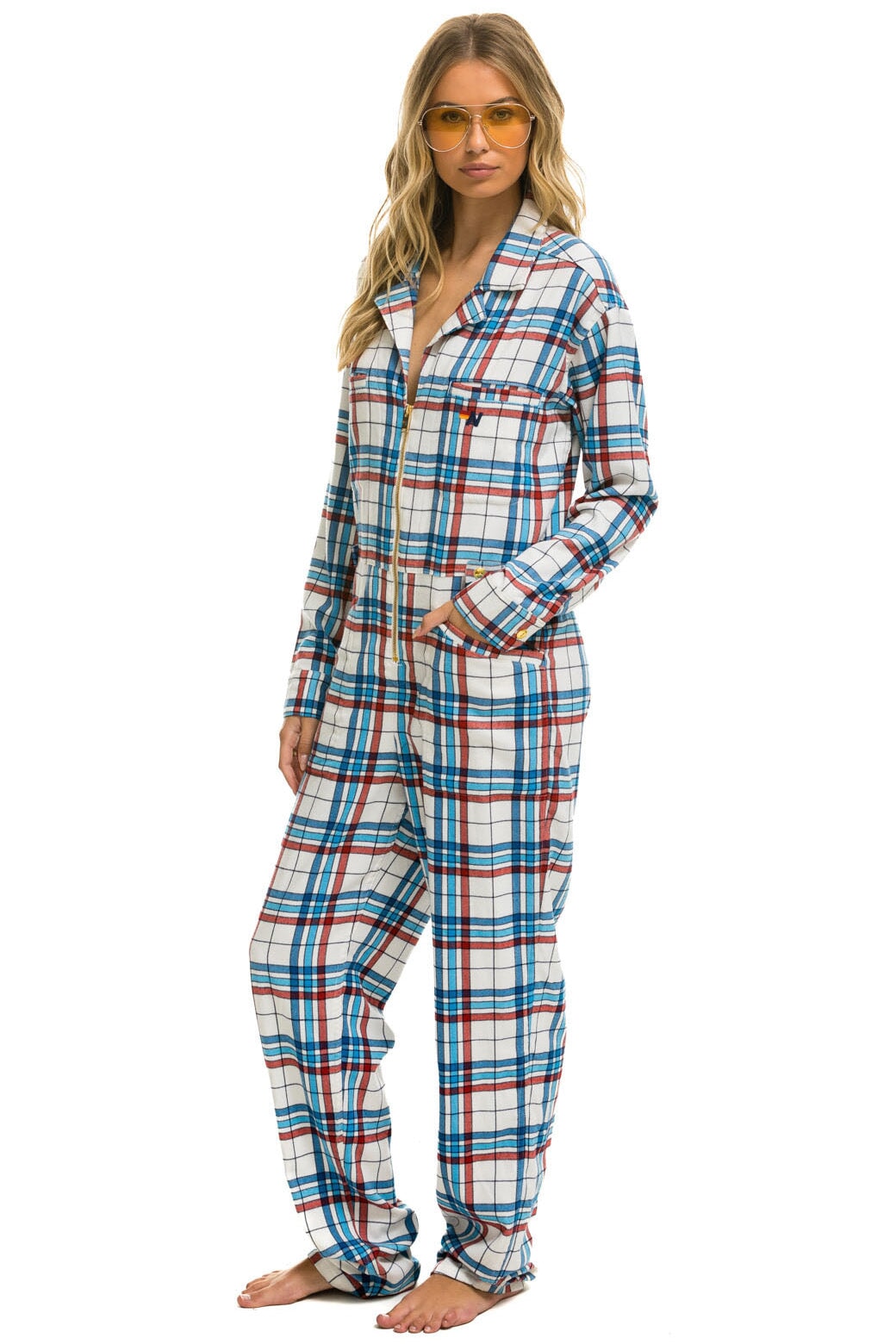 UNISEX PLAID FLIGHT SUIT - MONTAUK PLAID - Image 7