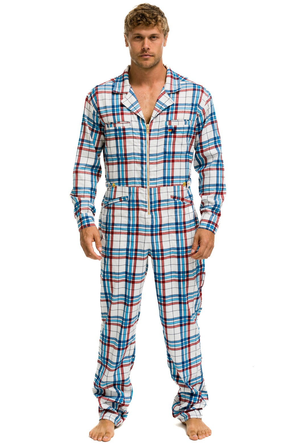 UNISEX PLAID FLIGHT SUIT - MONTAUK PLAID - Image 2