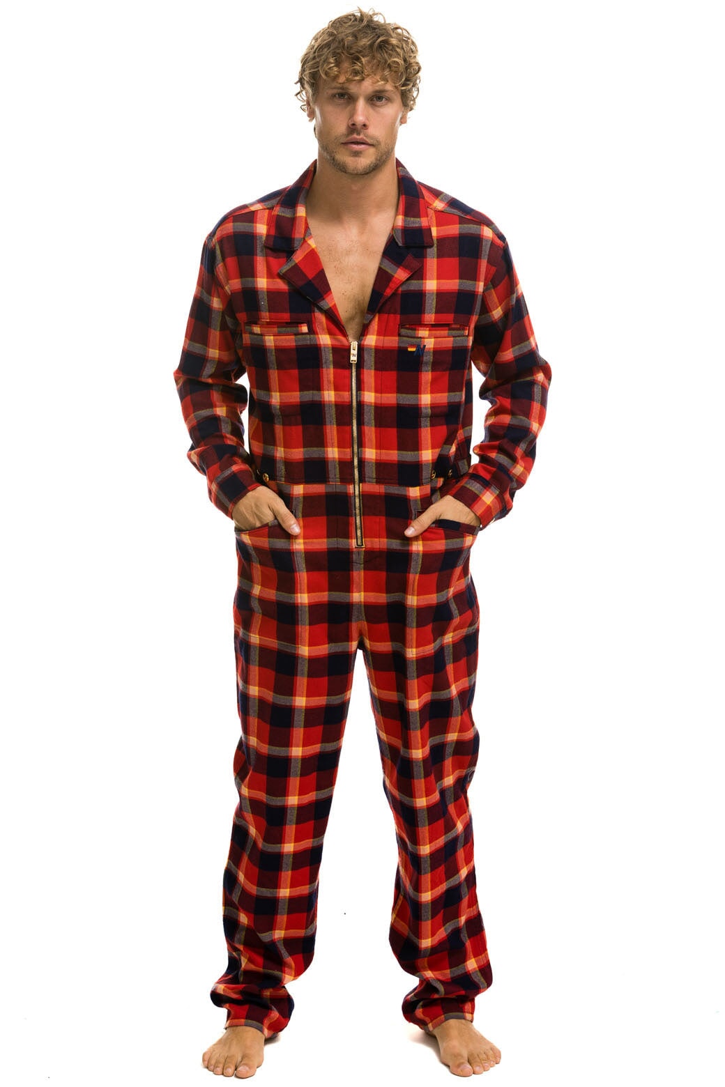 UNISEX PLAID FLIGHT SUIT - RUGBY PLAID - Image 2