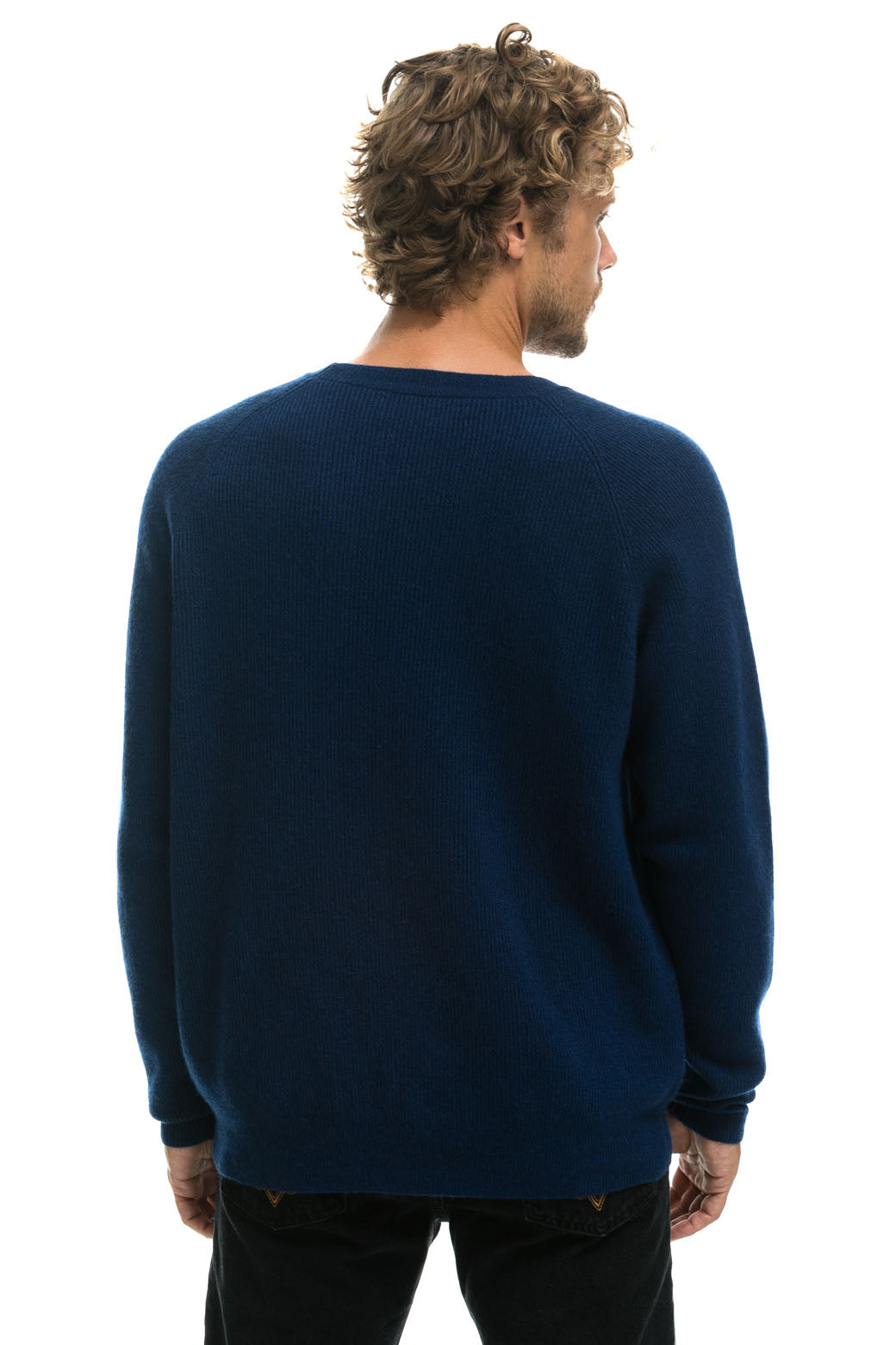 VINTAGE CABIN 2 UNISEX CASHMERE SWEATER - MIDNIGHT - Image 6
