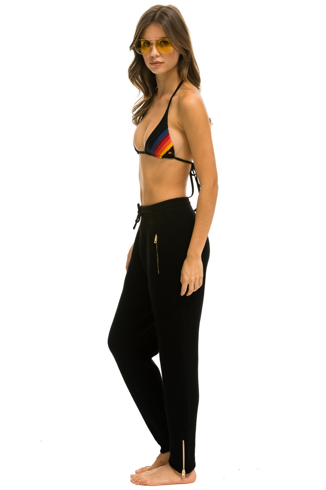 VINTAGE CABIN CASHMERE SWEATER PANT - BLACK - Image 2