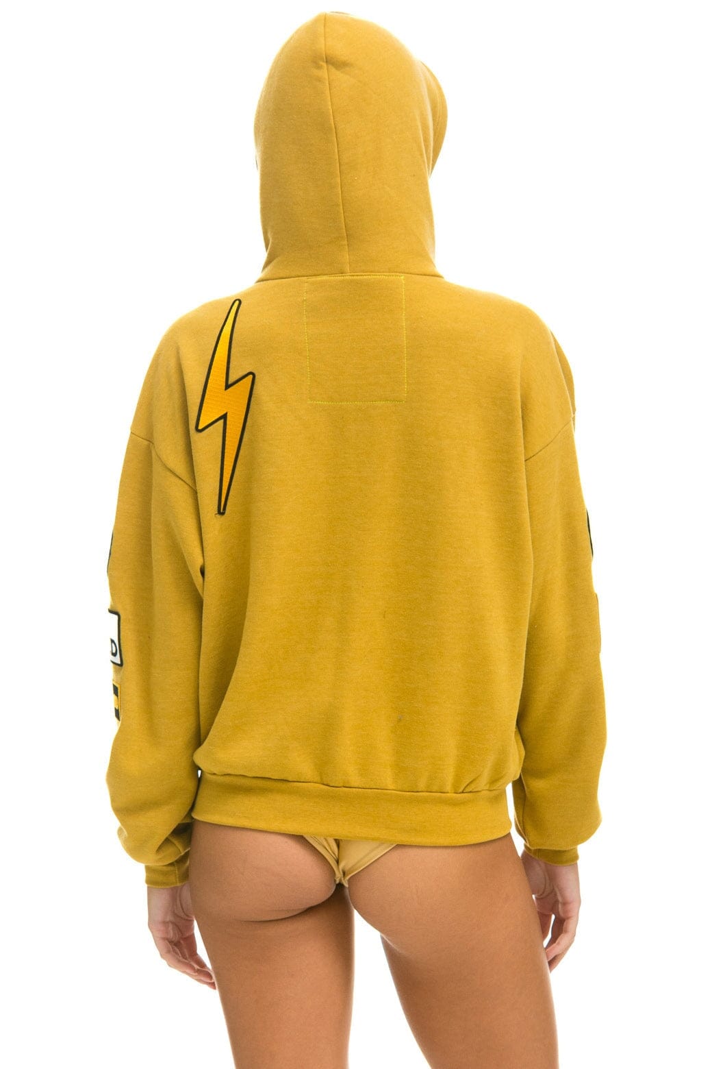 VINTAGE PATCH ZIP HOODIE RELAXED - KHAKI - Image 7
