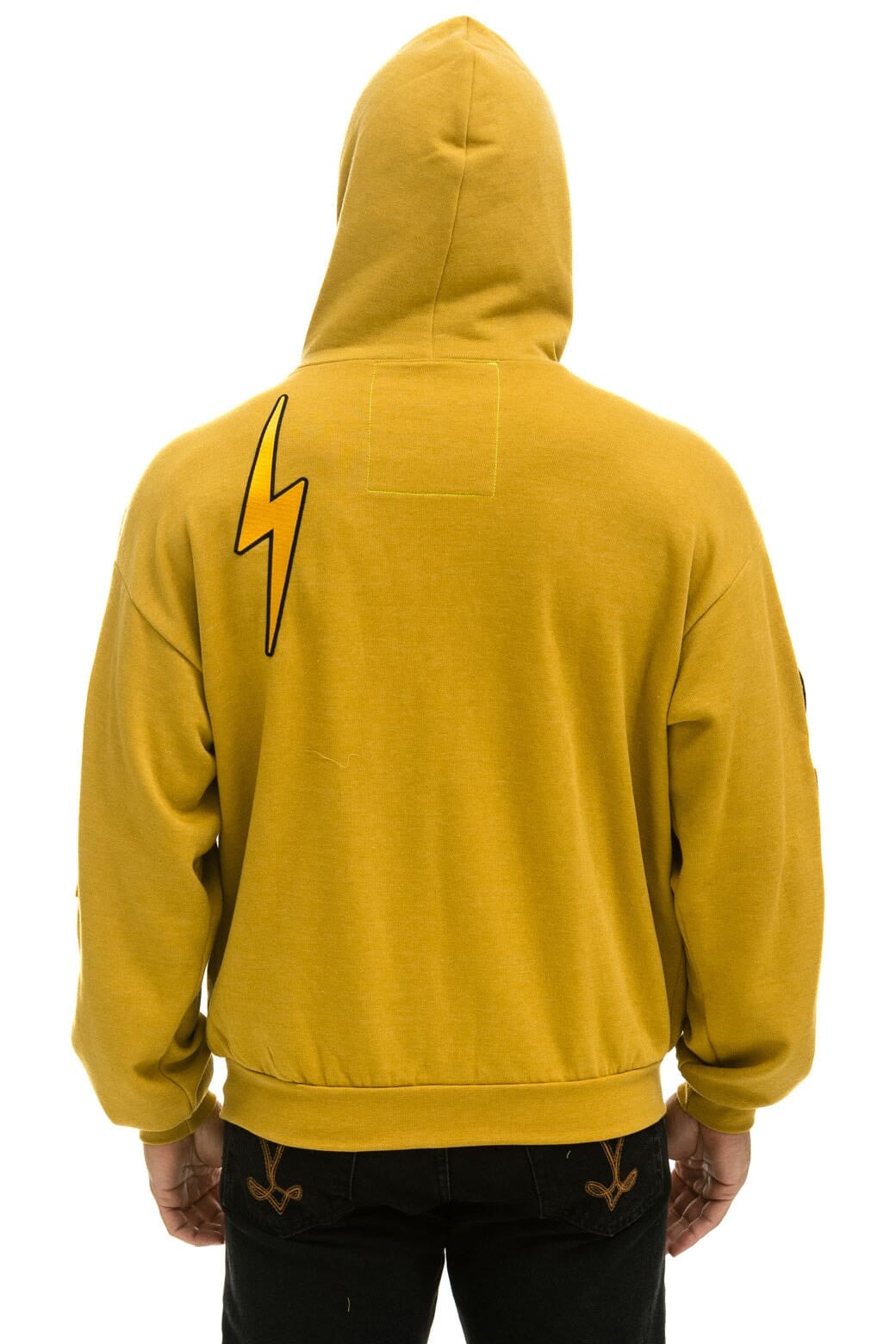 VINTAGE PATCH ZIP HOODIE RELAXED - KHAKI - Image 8