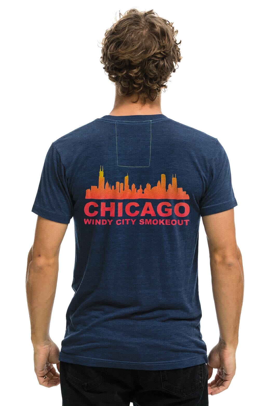 WINDY CITY SMOKEOUT 2024 CREW TEE SHIRT - NAVY - Image 3