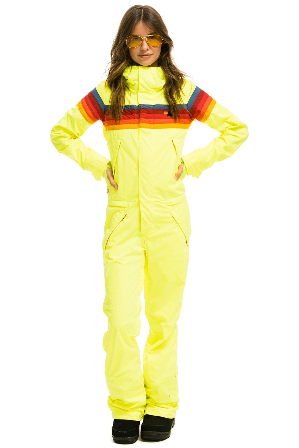 WOMEN'S 3 LAYER POWDER SUIT - NEON YELLOW - Image 5