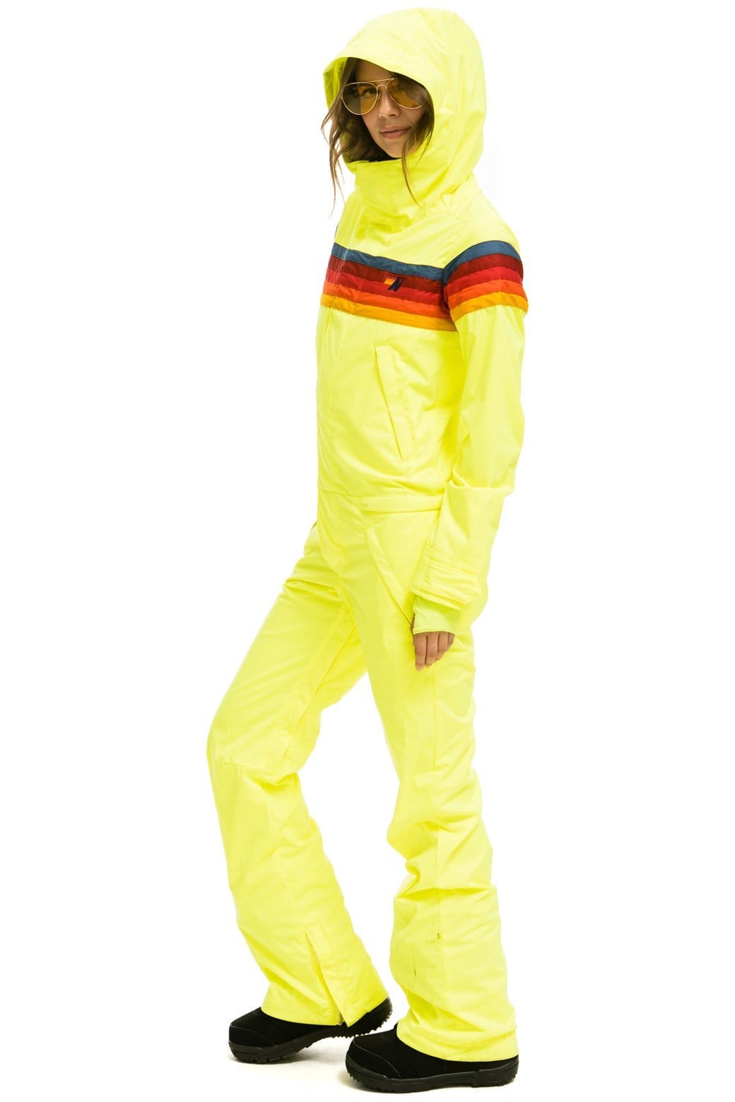 WOMEN'S 3 LAYER POWDER SUIT - NEON YELLOW - Image 2
