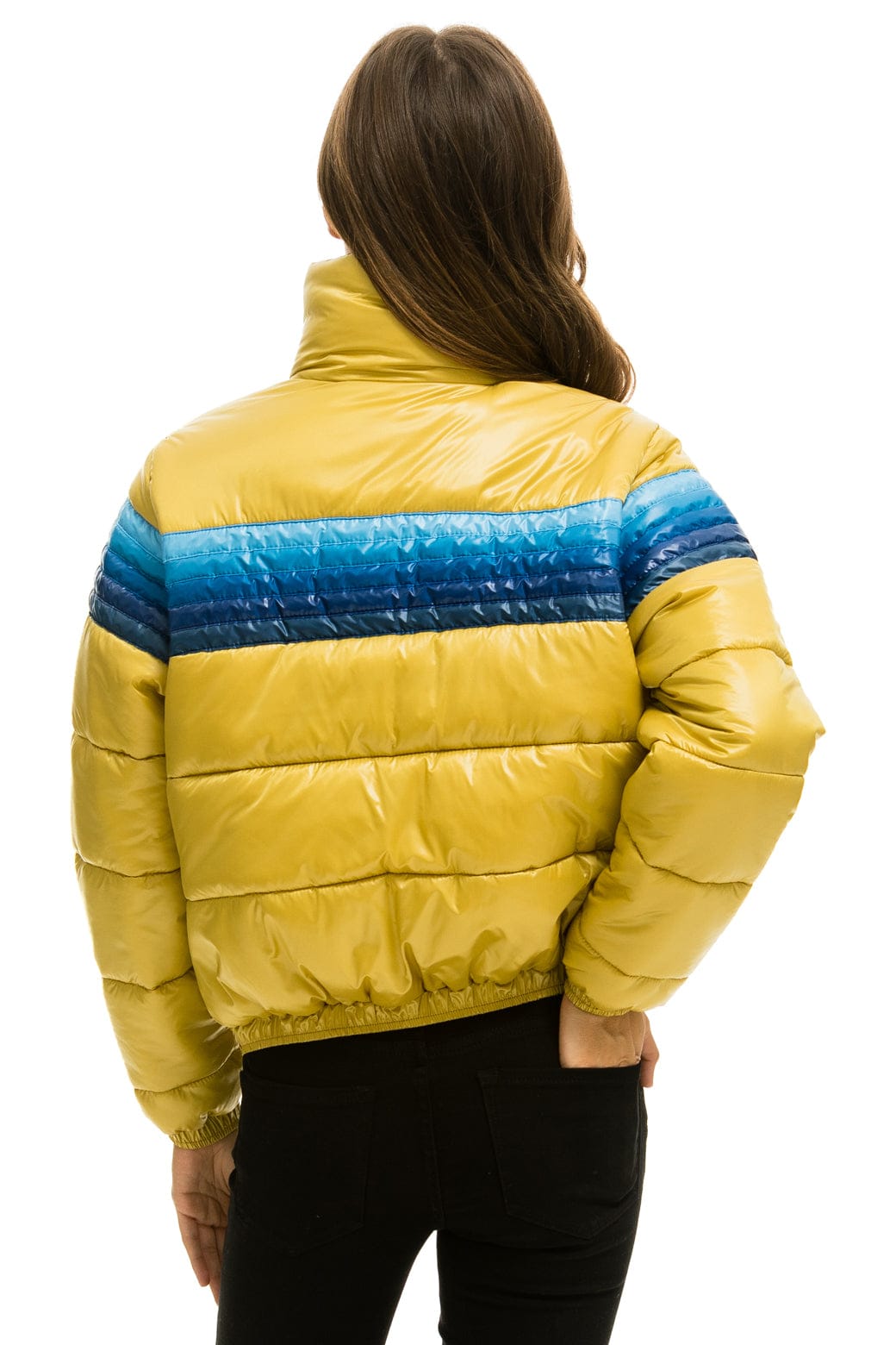 5 STRIPE APRES JACKET - GLOSSY KHAKI - Image 6