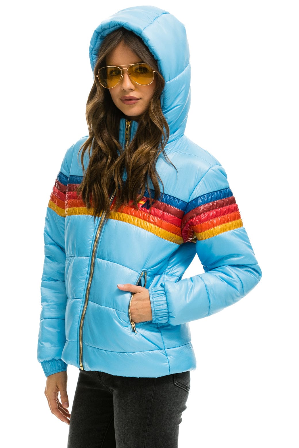 5 STRIPE TREKKER JACKET - GLOSSY SKY - Image 5