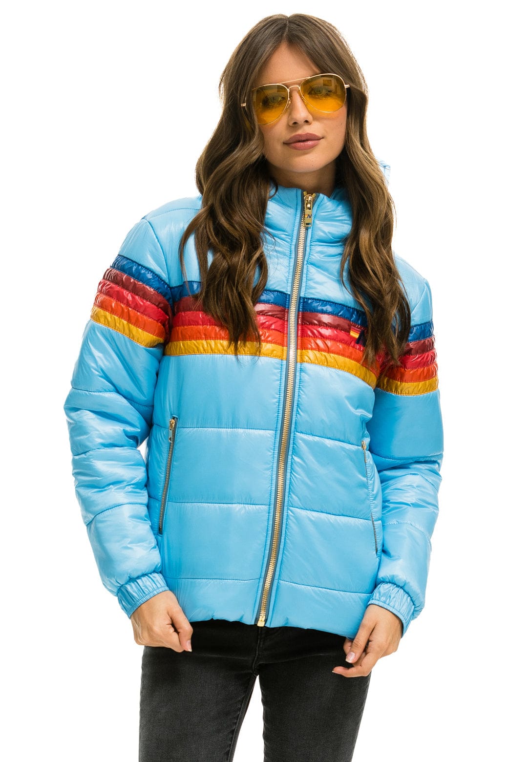 5 STRIPE TREKKER JACKET - GLOSSY SKY - Image 3